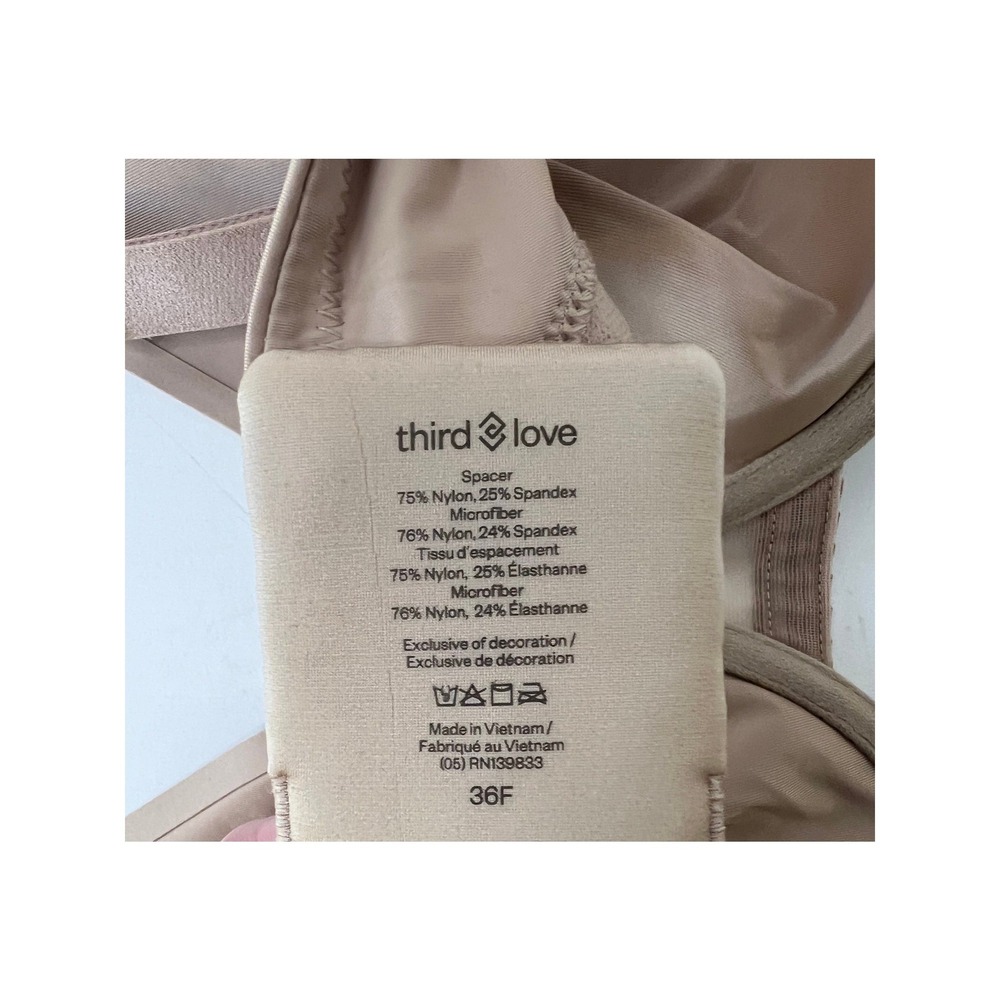 Womens Third Love 24/7 Unlined Minimizer Bra Underwire Warm Taupe NWT 36F - Picture 5 of 6